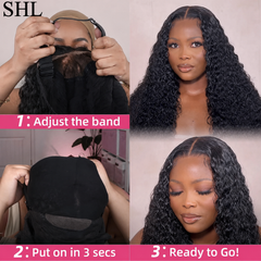 SHL Kinky Curly HD Lace Glueless Wig