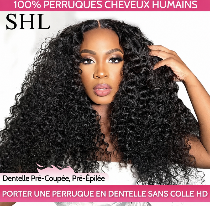 SHL Kinky Curly HD Lace Glueless Wig