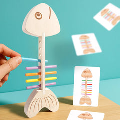 CalmNest™ Montessori Color Matching Game – Wooden Sensory Learning Toy