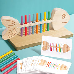 CalmNest™ Montessori Color Matching Game – Wooden Sensory Learning Toy