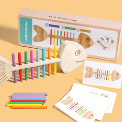 CalmNest™ Montessori Color Matching Game – Wooden Sensory Learning Toy