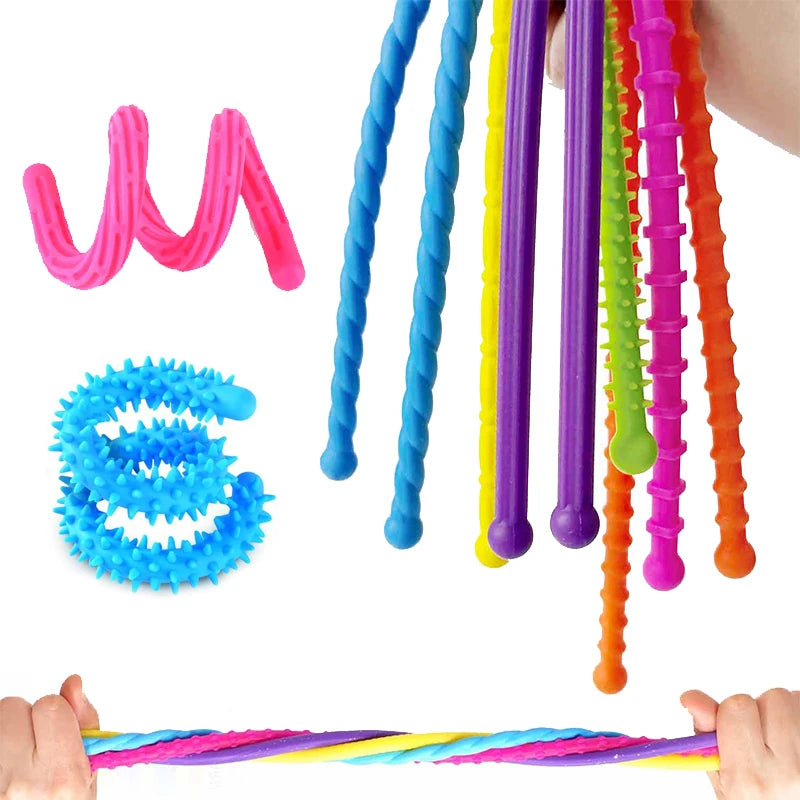 CalmNest™ Sensory Stretch Sticks – Anxiety Relief & Focus Toy Set