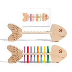 CalmNest™ Montessori Color Matching Game – Wooden Sensory Learning Toy